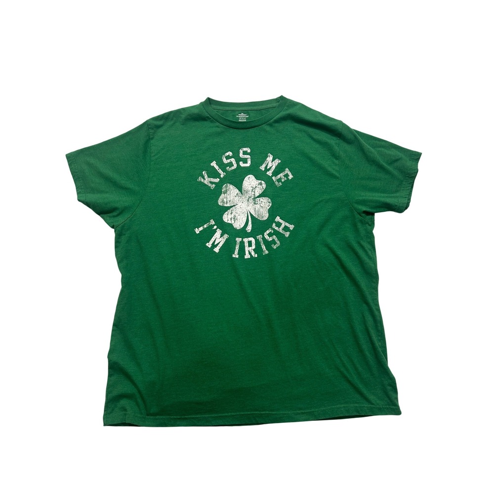 Celebrate! St Patricks Day T-Shirt Kiss Me I'm Irish Graphic Tee 2XL (592)